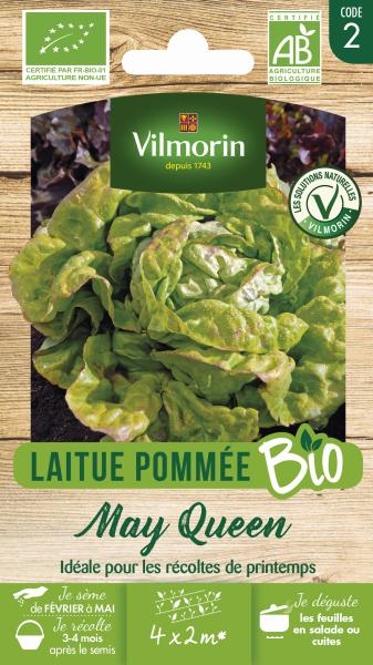 Potagères - Laitue Pommée May Queen - BIO - PACKAGING_RECTO